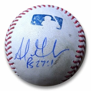 Adrian Gonzalez Signed Autographed Game Used Baseball Dodgers vs. Rockies w/COA - Picture 1 of 3