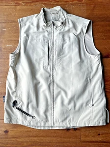 ScotteVest Mens Tan Beige Softshell TEC Travel Security Utility XL Vest Pockets - Picture 1 of 12