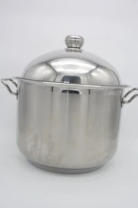 Silga Teknika 20232T 15 Quart Suppentopf mit Deckel Italienisch Edelstahl 18/10 - Bild 1 von 4