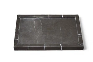 Vassoio in marmo forma rettangolare per bagno, servizio cucina, tavolo da pranzo - Foto 1 di 6