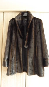 Fellmantel -Material synthetisch - Größe 40 - braun - Bild 1 von 8