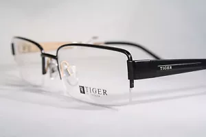 Nuevo TIGRE DE SUECIA Negro Medio Semi Sin Montura Óptico Gafas Monturas Gafas Para Hombre - Imagen 1 de 12