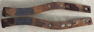 LINCOLN CONTINENTAL MARK V REAR BACK BUMPER BRACKET BRACKETS PAIR 1960 60 OEM - Image 1 of 4