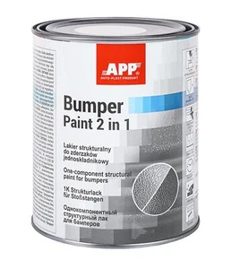 APP 020801 Bumper Paint - Pintura estructural 1K para parachoques negro 1,0 L | Parachoques - Imagen 1 de 4