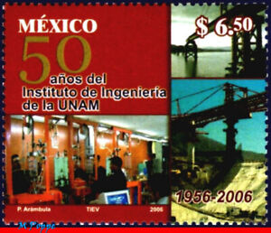 2525 MEXICO 2006 ENGINEERING INST. NAT. AUT. UNIVERSITY, 50 YEARS, BRIDGE, MNH