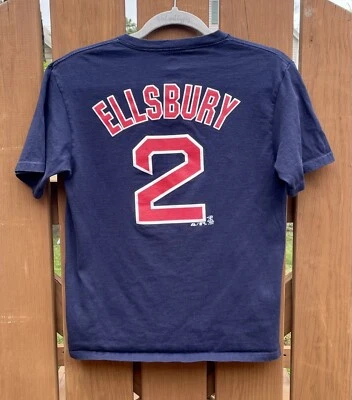 Молодежная бейсбольная футболка Jacoby Ellsbury No2 Boston Red Sox Majestic MLB размер L - Изображение 1 из 3