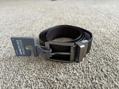 Cinturón reversible Kenneth Cole Reaction negro/marrón. Hombre Talla 42. Nuevo con etiquetas Foto 1 de 4