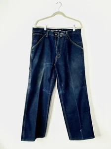 Vintage Nautica Blue Carpenter Denim Mens Jeans 100% Cotton Sz 34 X 30 - Picture 1 of 8