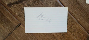 JOHN BARNHILL SIGNED AUTO 3X5 INDEX CARD HAWKS PISTONS ROCKETS LAKERS PACERS ABA - Picture 1 of 1
