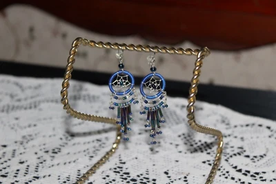 Pendientes colgantes de metal con cuentas atrapasueños joyería Foto 1 de 2