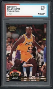 1991 TOPPS DUANE COOPER STADIUM CLUB  #217 SOC POP1 AUTHENTICATED - Picture 1 of 2