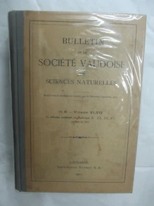 "Bulletin de la Socièté Vaudoise des Sciences Naturelles" 1911 ( 740 pages) - Picture 1 of 3