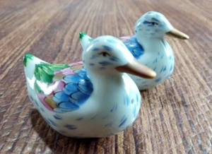 Vista Allegra TWO(2) Duck Salt Pepper Shaker Sets bright blue/green/pink - Picture 1 of 7