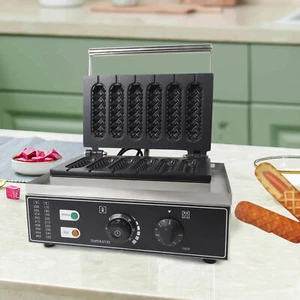 Máquina comercial antiadherente para panadería de gofres máquina para hacer maíz para perros calientes 1500 W - Imagen 1 de 22