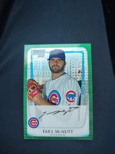 2011 Bowman Chrome - Prospects Green X-Fractor #BCP180 Trey McNutt (RC)(JGA)(02) - Picture 1 of 2