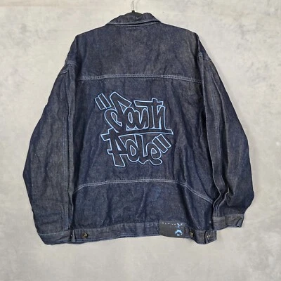Southpole Denim Jacket Mens XL Blue Big Back hit embroidered Y2K - Image 1 of 4