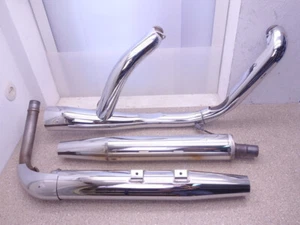 Sistema de escape Kawasaki Vulcan VN 1700 Voyager tapón amortiguador colector escape - Imagen 1 de 24