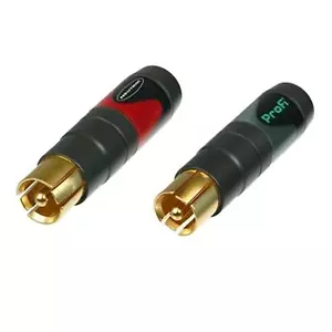 Neutrik PAIR (x2) Profi RCA Phono Connectors. Stereo Pair - Picture 1 of 2
