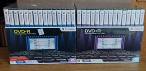 Verbatim® DVD/+R Recordable Video Discs Jewel Cases 120 Min 4.7GB 30 Total - Picture 1 of 1