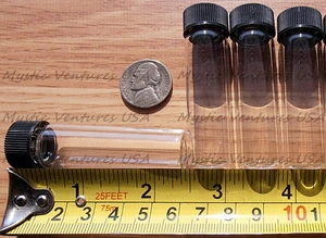 4 BIG Glass GOLD Vials 1+oz Prospecting Mining Panning Dredge Sluice Placer - Picture 1 of 1