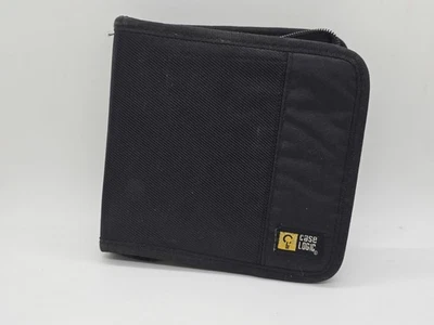 Vintage 2005 Logic 16-Disc CD/DVD Wallet Storage Case With Zipper Black  - Image 1 of 4