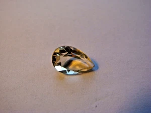 Citrine Pear Cut Gemstone 9 mm x 6 mm 1 carat Gem Yellow Stone - Picture 1 of 3