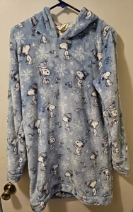 Munki Peanuts Snoopy Woodstock warmer Fleece Oversized Schlaf Hoodie Gr. S - Bild 1 von 7