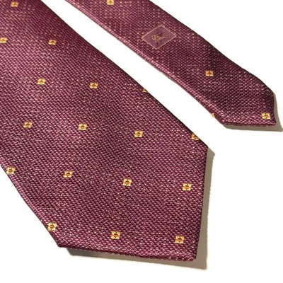 Burberry Red Silk Tie 8.5cm Slim Pattern Excellent Condition - Image 1 of 4