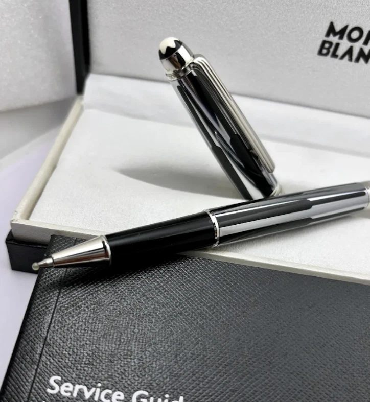 Bolígrafo Montblanc StarWalker Meisterstück plateado auténtico nuevo en caja Foto 1 de 4