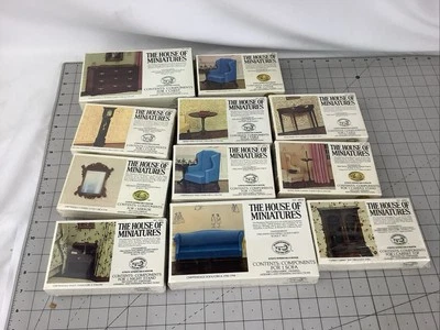 New The House Of Miniatures Furniture Factory Sealed Doll House Lot of 11 X-ACTO - Image 1 of 4