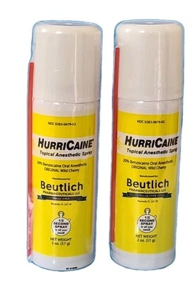 BEUTLICH LP PHARMACEUTICALS ( LOT OF 2 ) Oral Pain Relief & Mouth Sore 2 Oz Original WILD CHERRY• EXP: 10/25
