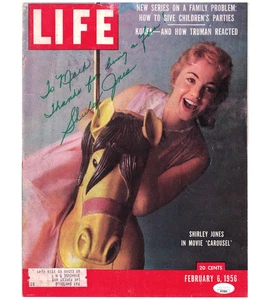 SHIRLEY JONES JSA Autographed Carousel 1956 Life Mag Cover FREE SHIP! not PSA - Picture 1 of 4