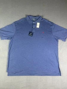 Polo Ralph Lauren Para Hombre Azul 2XB Algodón Calce Clásico Polo Nuevo con Etiquetas - Imagen 1 de 4