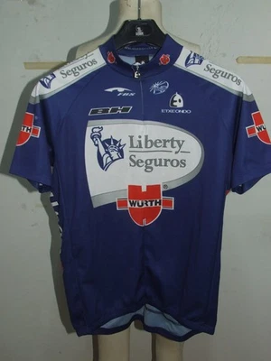 MAGLIA SHIRT MAILLOT CICLISMO CYCLISM BICI LIBERTY SEGUROS (1086) tg. XXL - Immagine 1 di 2