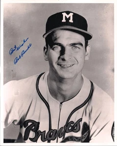 Bob Buhl Autographed 8x10-Milwaukee Braves Pitcher 1950's Baseball D-2001 - Picture 1 of 1