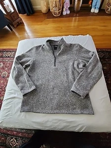 The North Face Mens 1/4 Zip Gray Large Pullover - Picture 1 of 3