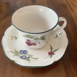 8 set tazze e piattini Noritake Gala Cuisine frutta parfait tè/caffè #7919 Giappone - Foto 1 di 21