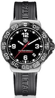 Reloj de buceo de cuarzo suizo de goma negra TAG Heuer Formula 1 WAH1110.FT6024 para hombre Foto 1 de 4
