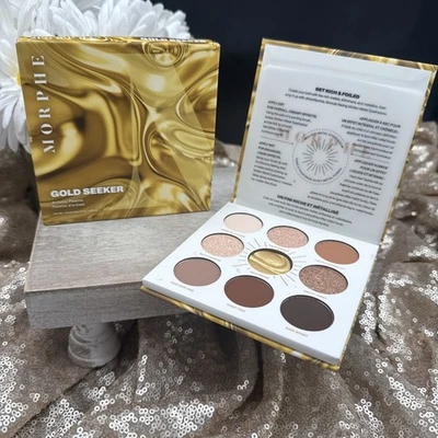 Morphe Gold Seeker Rich & Foiled Eyeshadow Palette NEW IN BOX - Image 1 of 4