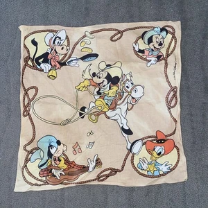 Vintage Western Disney Bandana 20” x 20” Western Mickey (selten) kostenloser Versand! - Bild 1 von 12