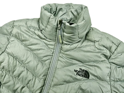 HOT Women's THE NORTH FACE 800 Slim SPORTS JOGG DOWN PUFFER SILVER GRAY Jacket S - Image 1 of 4