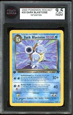 Pokemon Team Rocket #20 Dark Blastoise 2000 primera edición KSA 9,5 casi nuevo Foto 1 de 2