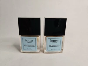 2 Pack, butter LONDON Nail Foundation Priming Basecoat 0.2oz - Picture 1 of 5