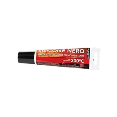 TEXPACK Silicone nero termoresistente per stufe - 150 ml