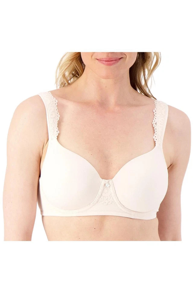 Breezies Luxe Lace Wirefree T-Shirt Bra Soft Shell - Image 1 of 1