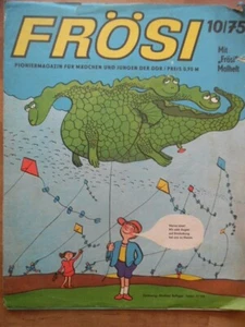 FRÖSI 10 - 1975 mit 2. Umschlag & Beilagen Pioniermagazin Comic DDR - Picture 1 of 9