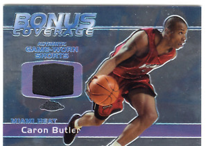 2004 Topps Chrome Caron Butler Bonus Coverage All-Star Game Used Shorts Heat