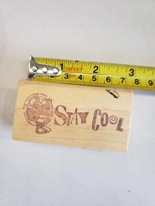 Unbranded Stay Cool Fan rubber stamp - Picture 1 of 2