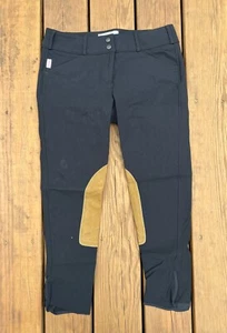Maßgeschneiderte Sportsman Trophy Hunter Reithose mit Frontreißverschluss in Schwarz/Hellbraun (Gr. 30) - Bild 1 von 3