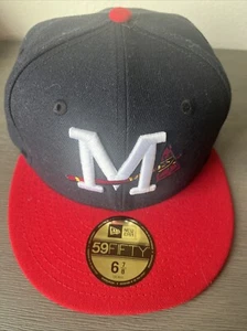 MilB Mississippi Braves 59FIFTY 5950 Men's Fitted New Era Hat Cap MiLB Sz 6 7/8 - Picture 1 of 7